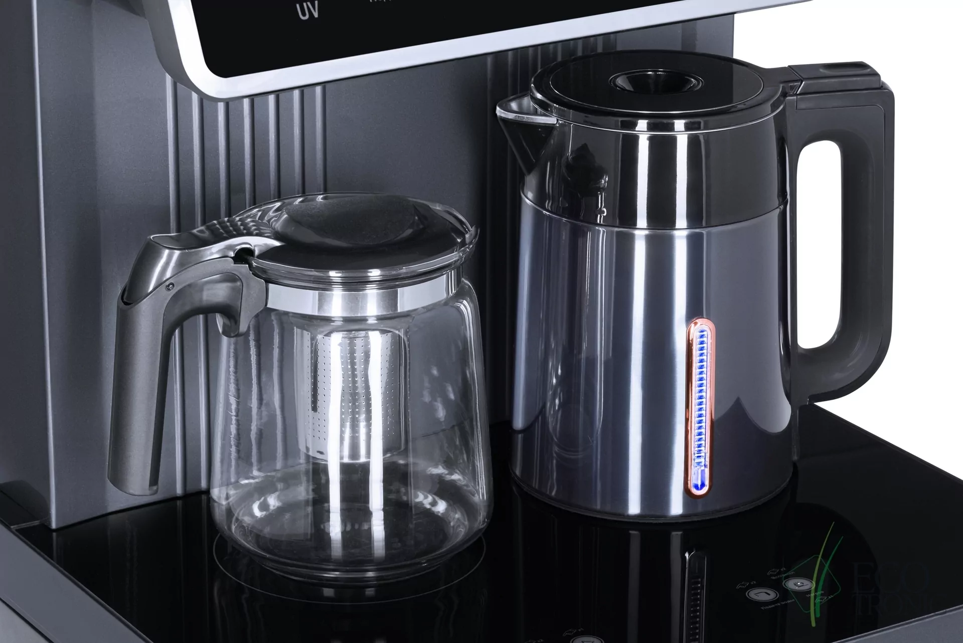 Кулер с чайным столиком Тиабар Ecotronic TB30-LNR UV dark grey